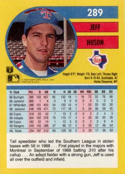 Jeff Huson  baseball card collectible - Main Image 2