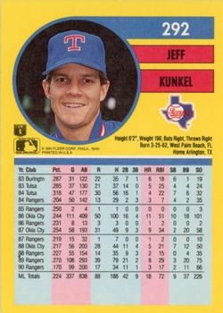 Jeff Kunkel  baseball card collectible - Main Image 2