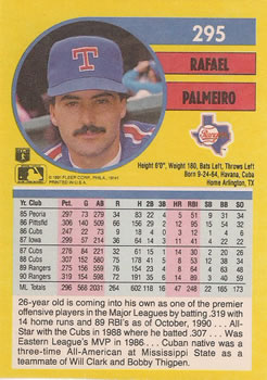 Rafael Palmeiro  baseball card collectible - Main Image 2