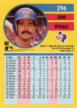 Geno Petralli  baseball card collectible - Main Image 2