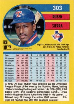 Ruben Sierra  baseball card collectible - Main Image 2
