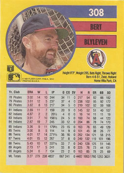 Bert Blyleven  baseball card collectible - Main Image 2