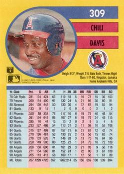 Chili Davis  baseball card collectible - Main Image 2
