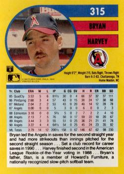 Bryan Harvey  baseball card collectible - Main Image 2