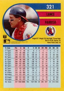 Lance Parrish  baseball card collectible - Main Image 2