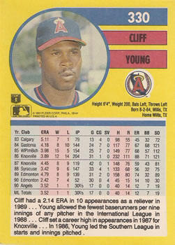 Cliff Young  baseball card collectible - Main Image 2