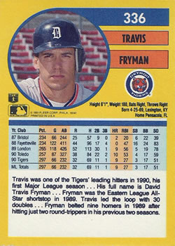 Travis Fryman  baseball card collectible - Main Image 2