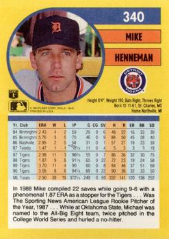 Mike Henneman  baseball card collectible - Main Image 2