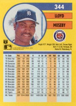 Lloyd Moseby  baseball card collectible - Main Image 2