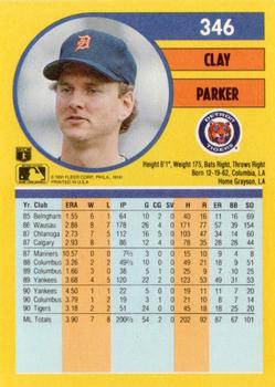 Clay Parker  baseball card collectible - Main Image 2