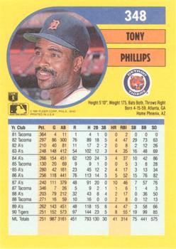 Tony Phillips  baseball card collectible - Main Image 2