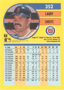 Larry Sheets  baseball card collectible - Main Image 2