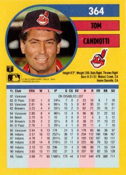 Tom Candiotti  baseball card collectible - Main Image 2