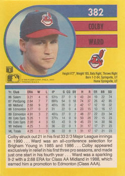 Colby Ward  baseball card collectible - Main Image 2