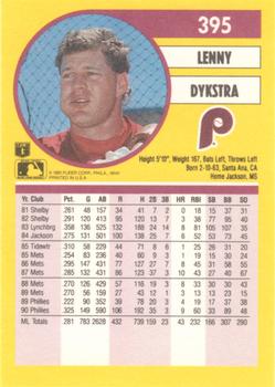 Len Dykstra  baseball card collectible - Main Image 2