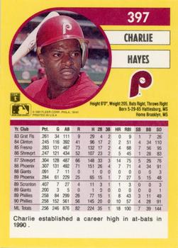 Charlie Hayes  baseball card collectible - Main Image 2