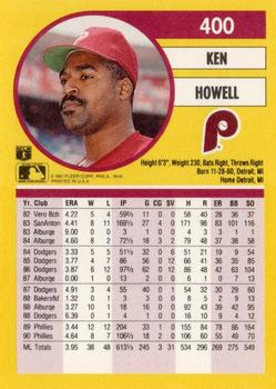 Ken Howell  baseball card collectible - Main Image 2