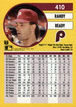 Randy Ready  baseball card collectible - Main Image 2