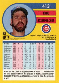 Paul Assenmacher  baseball card collectible - Main Image 2