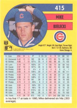 Mike Bielecki  baseball card collectible - Main Image 2