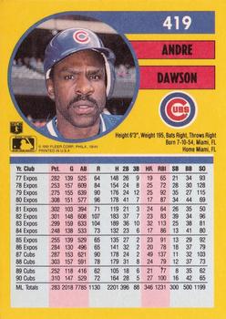 Andre Dawson  baseball card collectible - Main Image 2