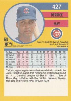 Derrick May  baseball card collectible - Main Image 2