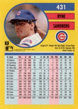 Ryne Sandberg  baseball card collectible - Main Image 2