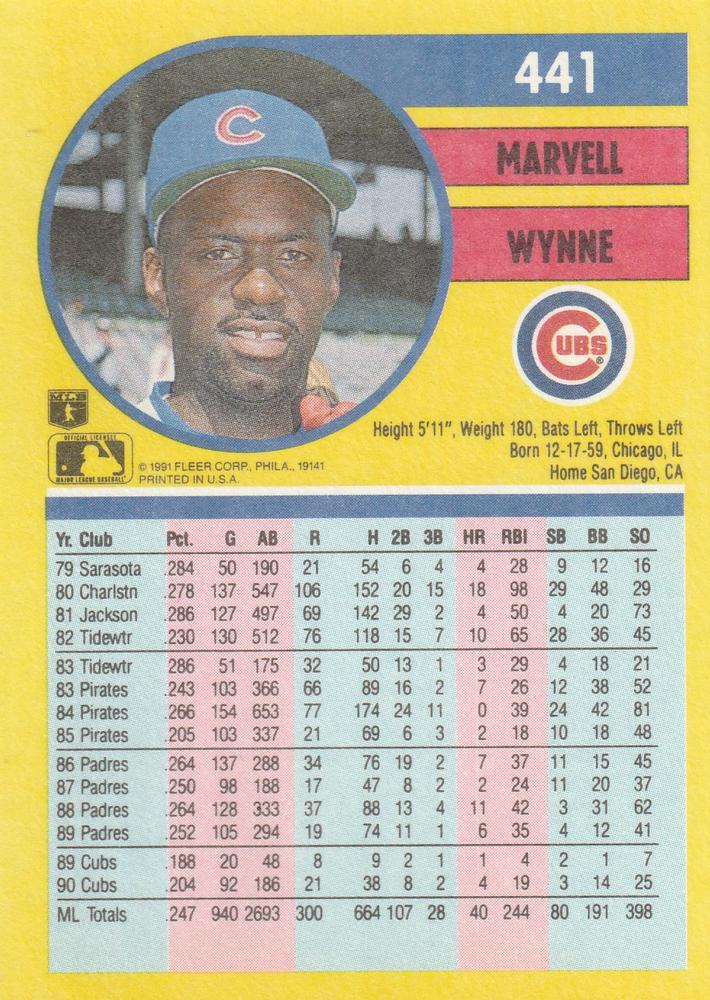 Marvell Wynne  baseball card collectible - Main Image 2