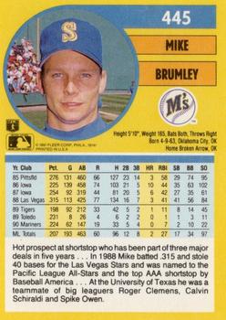 Mike Brumley  baseball card collectible - Main Image 2