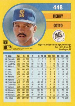 Henry Cotto  baseball card collectible - Main Image 2