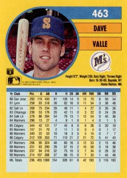 Dave Valle  baseball card collectible - Main Image 2