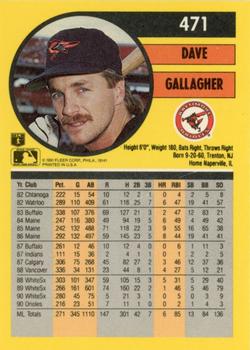 Dave Gallagher  baseball card collectible - Main Image 2