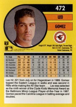 Leo Gomez  baseball card collectible - Main Image 2