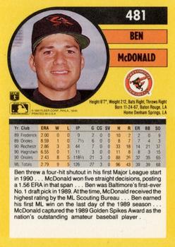 Ben McDonald  baseball card collectible - Main Image 2