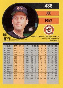 Joe Price  baseball card collectible - Main Image 2