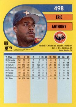 Eric Anthony  baseball card collectible - Main Image 2