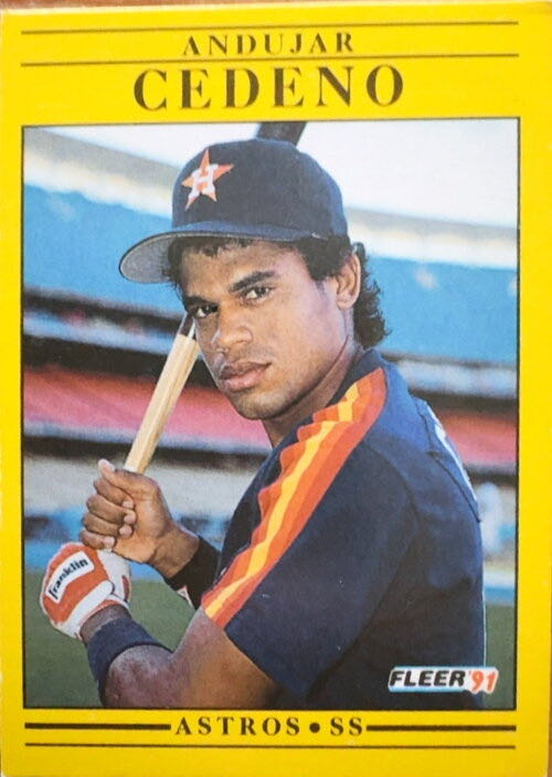Andujar Cedeno  baseball card collectible - Main Image 3