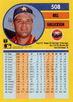 Bill Gullickson  baseball card collectible - Main Image 2