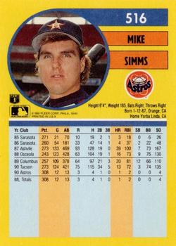 Mike Simms  baseball card collectible - Main Image 2