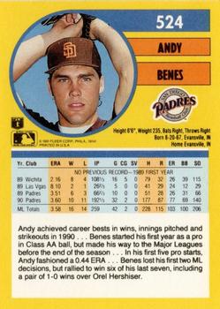 Andy Benes  baseball card collectible - Main Image 2