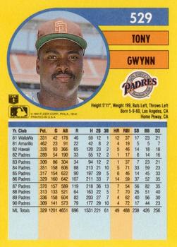 Tony Gwynn  baseball card collectible - Main Image 2
