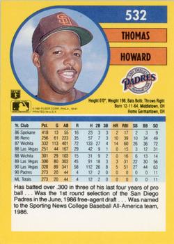 Thomas Howard  baseball card collectible - Main Image 2