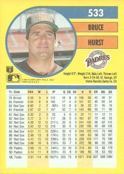Bruce Hurst  baseball card collectible - Main Image 2