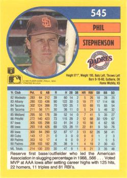 Phil Stephenson  baseball card collectible - Main Image 2