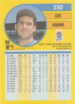 Luis Aquino  baseball card collectible - Main Image 2