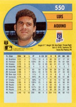 Luis Aquino  baseball card collectible - Main Image 2