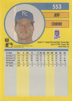 Jeff Conine  baseball card collectible - Main Image 2