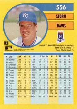 Storm Davis  baseball card collectible - Main Image 2