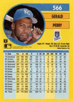 Gerald Perry  baseball card collectible - Main Image 2