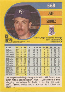 Jeff Schulz  baseball card collectible - Main Image 2